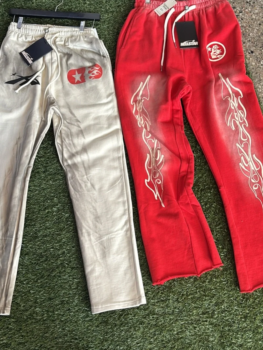 Designers Originals Red & Cream Kids Hoodie and Sweatpants Set